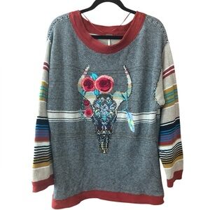 Free People Women’s Oversized Desert Rose Sweater. Small